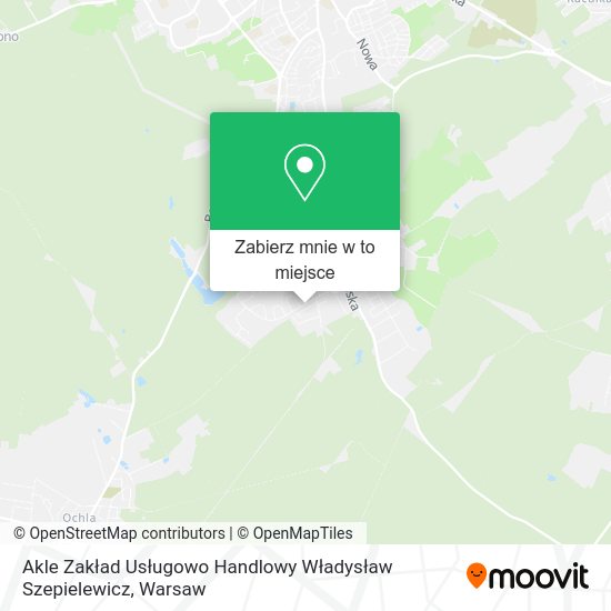 Mapa Akle Zakład Usługowo Handlowy Władysław Szepielewicz