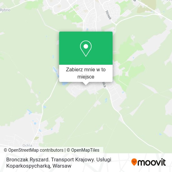 Mapa Bronczak Ryszard. Transport Krajowy. Usługi Koparkospycharką