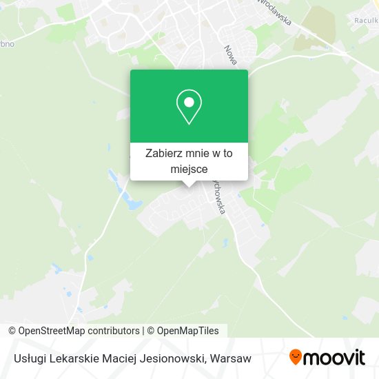 Mapa Usługi Lekarskie Maciej Jesionowski