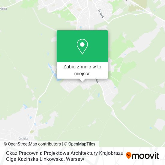 Mapa Okaz Pracownia Projektowa Architektury Krajobrazu Olga Kazińska-Linkowska