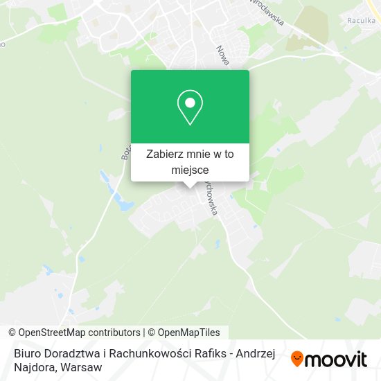 Mapa Biuro Doradztwa i Rachunkowości Rafiks - Andrzej Najdora