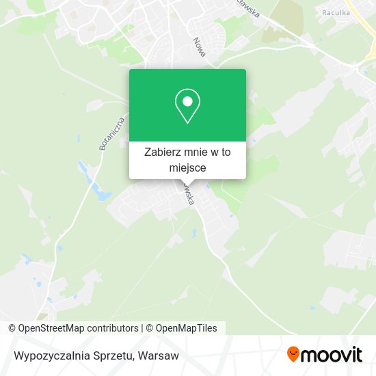 Mapa Wypozyczalnia Sprzetu