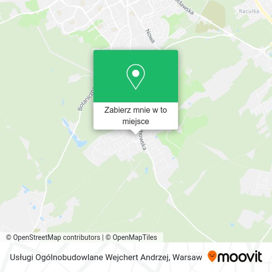 Mapa Usługi Ogólnobudowlane Wejchert Andrzej