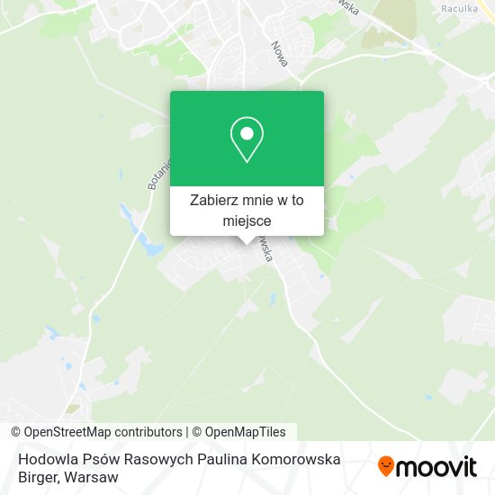 Mapa Hodowla Psów Rasowych Paulina Komorowska Birger