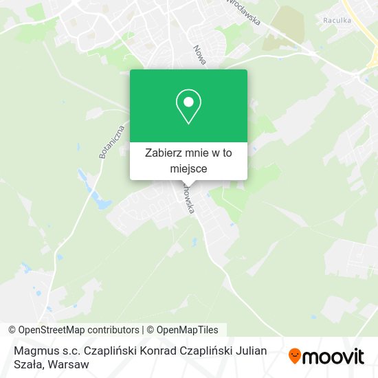 Mapa Magmus s.c. Czapliński Konrad Czapliński Julian Szała