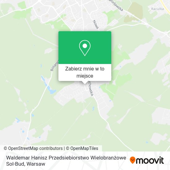 Mapa Waldemar Hanisz Przedsiebiorstwo Wielobranżowe Sol-Bud