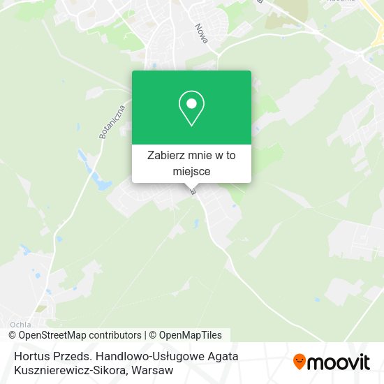 Mapa Hortus Przeds. Handlowo-Usługowe Agata Kusznierewicz-Sikora