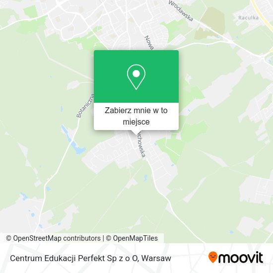 Mapa Centrum Edukacji Perfekt Sp z o O