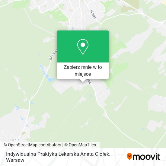 Mapa Indywidualna Praktyka Lekarska Aneta Ciołek