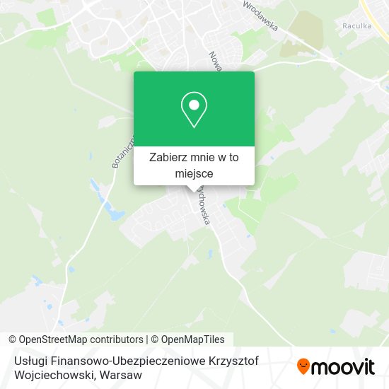 Mapa Usługi Finansowo-Ubezpieczeniowe Krzysztof Wojciechowski