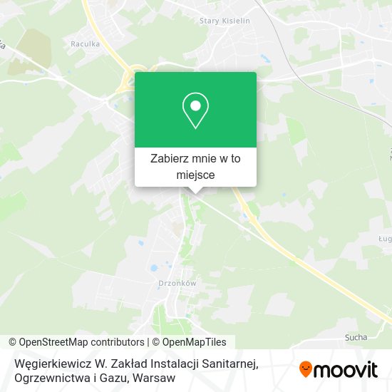 Mapa Węgierkiewicz W. Zakład Instalacji Sanitarnej, Ogrzewnictwa i Gazu