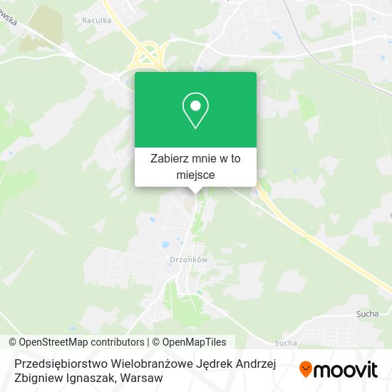 Mapa Przedsiębiorstwo Wielobranżowe Jędrek Andrzej Zbigniew Ignaszak