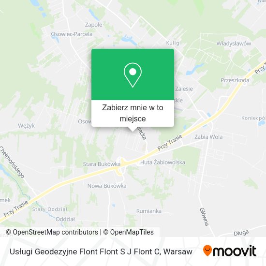 Mapa Usługi Geodezyjne Flont Flont S J Flont C