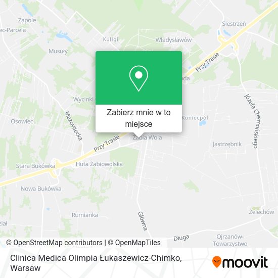 Mapa Clinica Medica Olimpia Łukaszewicz-Chimko