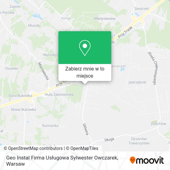 Mapa Geo Instal Firma Usługowa Sylwester Owczarek