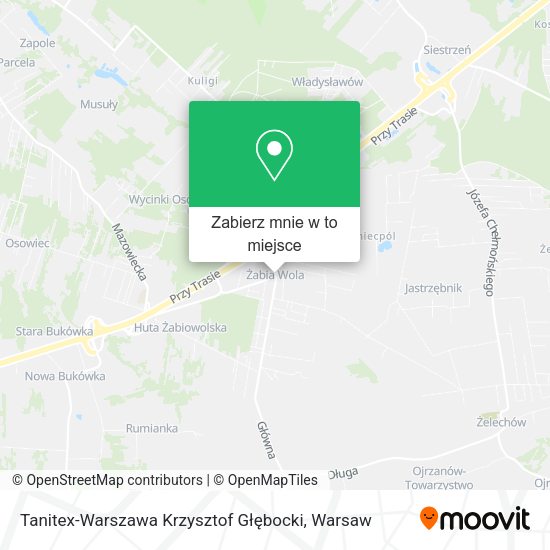 Mapa Tanitex-Warszawa Krzysztof Głębocki