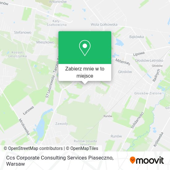 Mapa Ccs Corporate Consulting Services Piaseczno