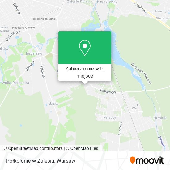 Mapa Półkolonie w Zalesiu