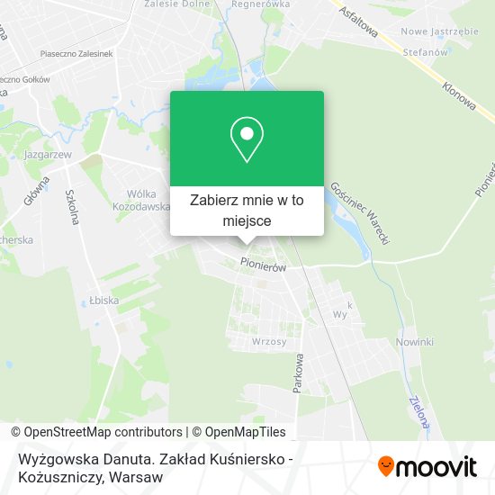 Mapa Wyżgowska Danuta. Zakład Kuśniersko - Kożuszniczy