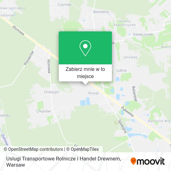 Mapa Uslugi Transportowe Rolnicze i Handel Drewnem