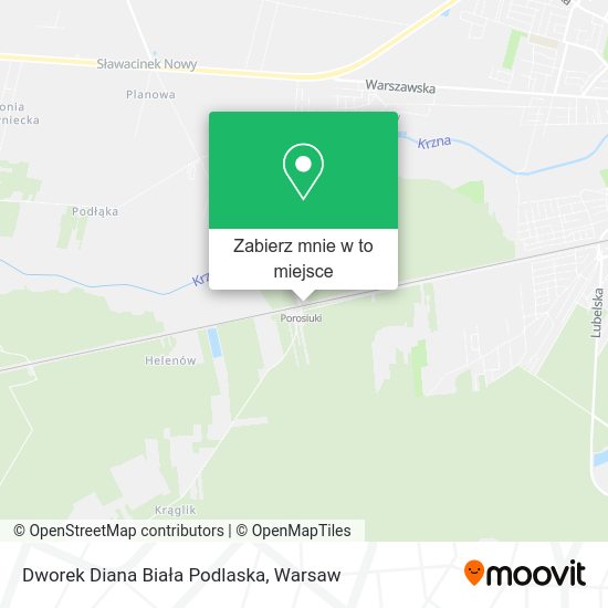 Mapa Dworek Diana Biała Podlaska