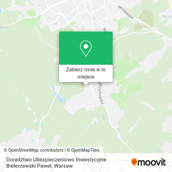 Mapa Doradztwo Ubezpieczeniowo Inwestycyjne Bielerzewski Paweł