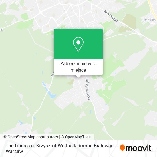 Mapa Tur-Trans s.c. Krzysztof Wojtasik Roman Białowąs