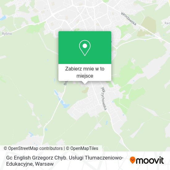 Mapa Gc English Grzegorz Chyb. Usługi Tłumaczeniowo-Edukacyjne