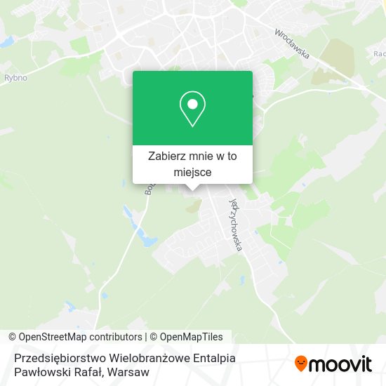 Mapa Przedsiębiorstwo Wielobranżowe Entalpia Pawłowski Rafał