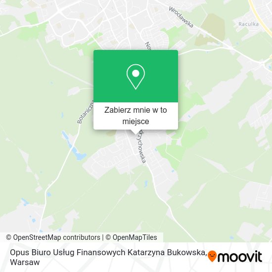 Mapa Opus Biuro Usług Finansowych Katarzyna Bukowska