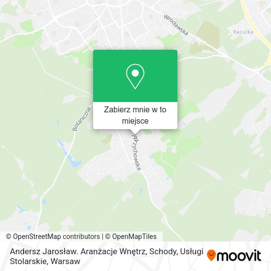 Mapa Andersz Jarosław. Aranżacje Wnętrz, Schody, Usługi Stolarskie