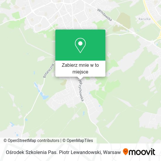 Mapa Ośrodek Szkolenia Pas. Piotr Lewandowski