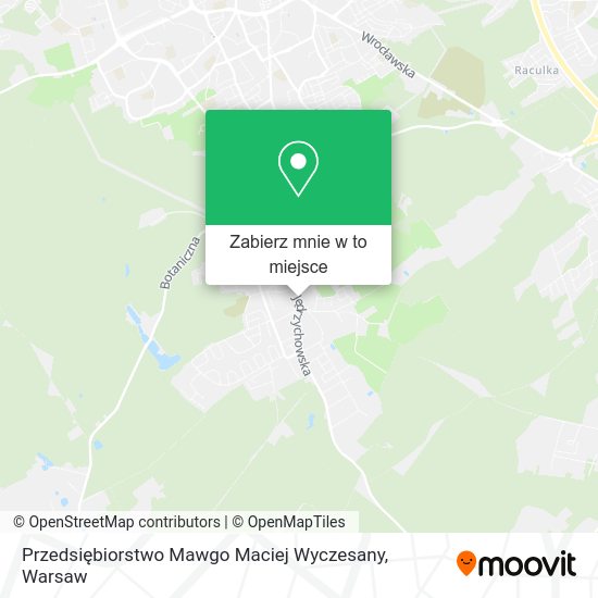 Mapa Przedsiębiorstwo Mawgo Maciej Wyczesany