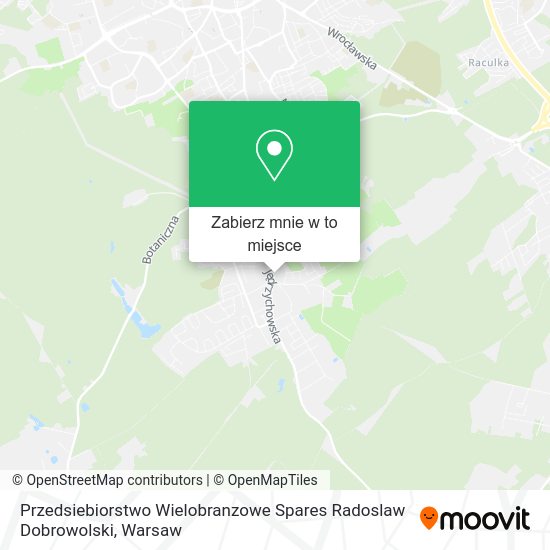 Mapa Przedsiebiorstwo Wielobranzowe Spares Radoslaw Dobrowolski