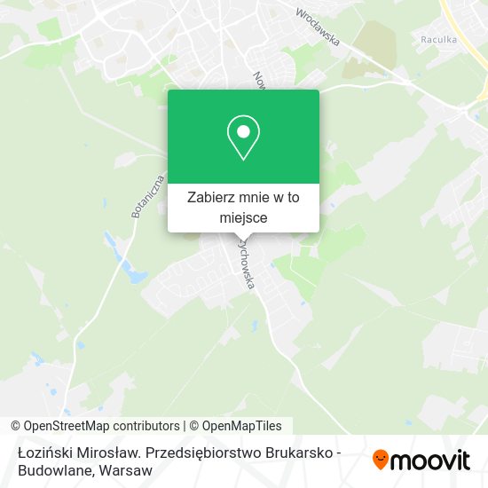 Mapa Łoziński Mirosław. Przedsiębiorstwo Brukarsko - Budowlane