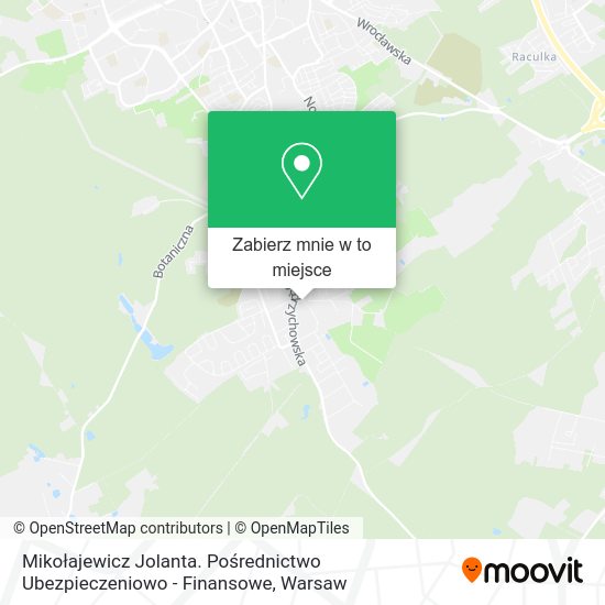 Mapa Mikołajewicz Jolanta. Pośrednictwo Ubezpieczeniowo - Finansowe