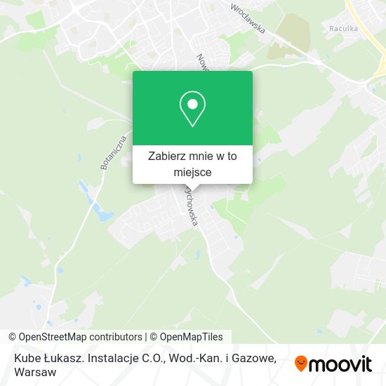 Mapa Kube Łukasz. Instalacje C.O., Wod.-Kan. i Gazowe