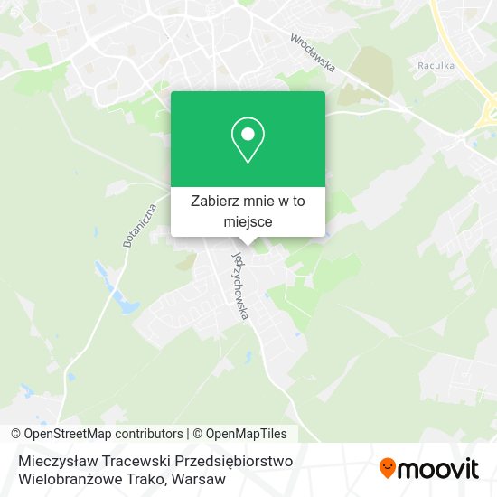 Mapa Mieczysław Tracewski Przedsiębiorstwo Wielobranżowe Trako