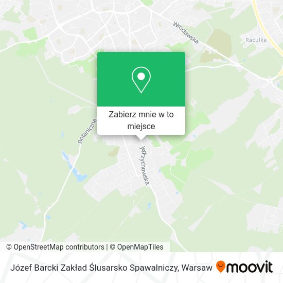 Mapa Józef Barcki Zakład Ślusarsko Spawalniczy