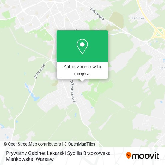 Mapa Prywatny Gabinet Lekarski Sybilla Brzozowska Mańkowska