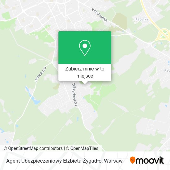 Mapa Agent Ubezpieczeniowy Elżbieta Żygadło