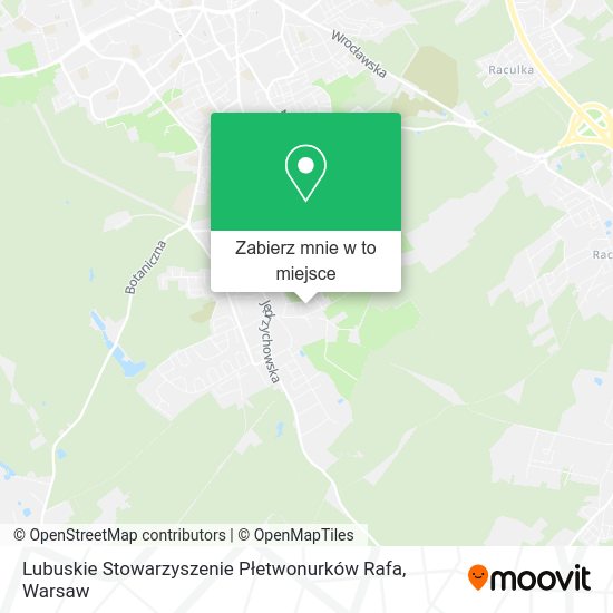 Mapa Lubuskie Stowarzyszenie Płetwonurków Rafa