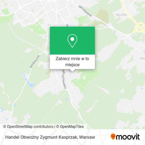 Mapa Handel Obwoźny Zygmunt Kasprzak