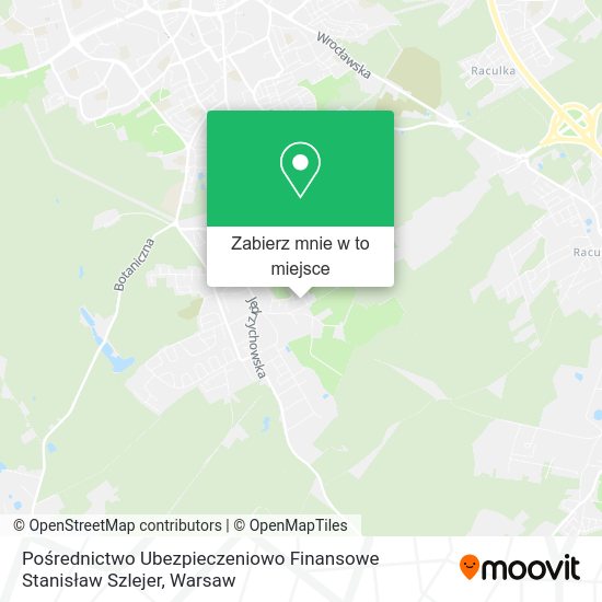 Mapa Pośrednictwo Ubezpieczeniowo Finansowe Stanisław Szlejer