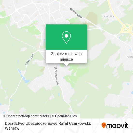 Mapa Doradztwo Ubezpieczeniowe Rafał Czarkowski