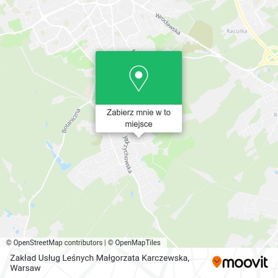 Mapa Zakład Usług Leśnych Małgorzata Karczewska