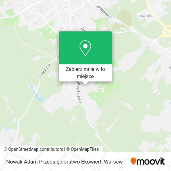 Mapa Nowak Adam Przedsiębiorstwo Ekowiert