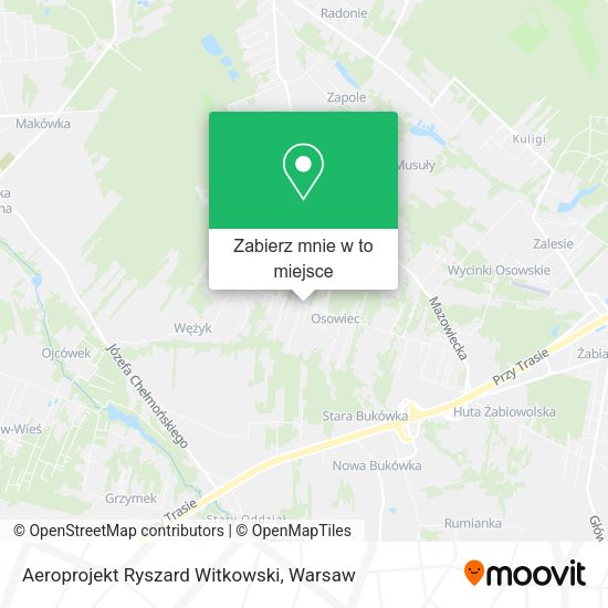 Mapa Aeroprojekt Ryszard Witkowski