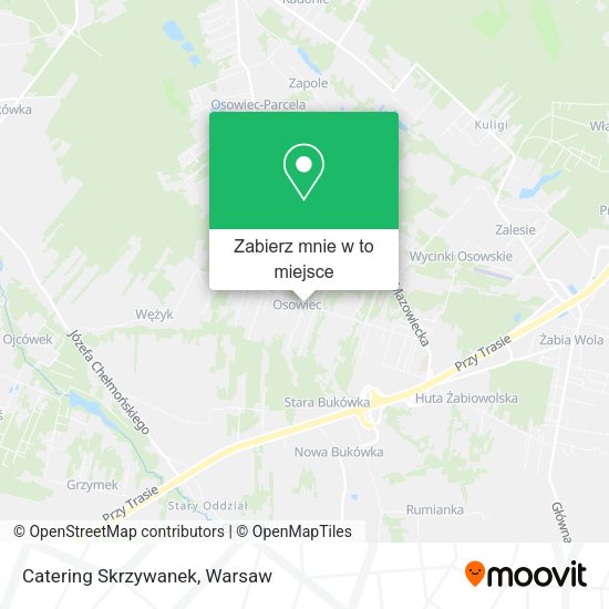 Mapa Catering Skrzywanek