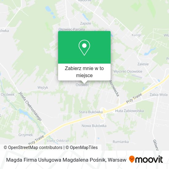 Mapa Magda Firma Usługowa Magdalena Pośnik